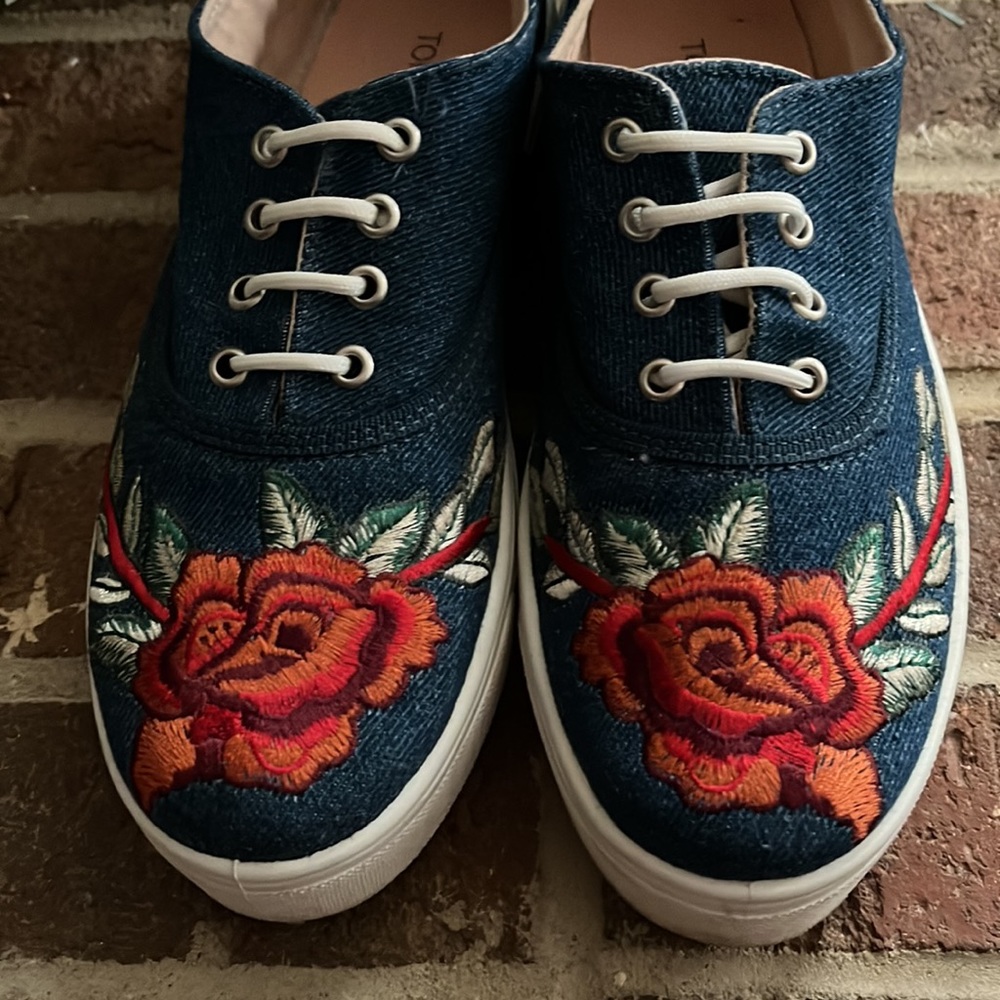 Topshop denim sneakers